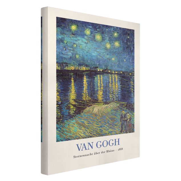 Print on canvas - Vincent van Gogh - Starry Night - Museum Edition - Portrait format 2x3