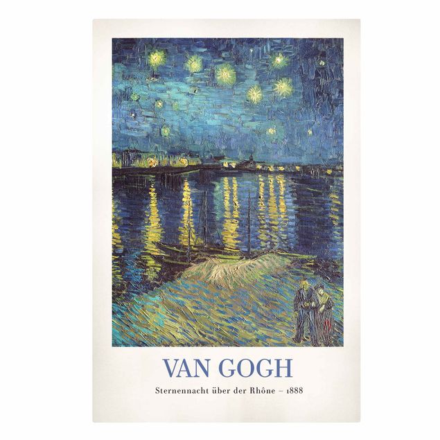 Print on canvas - Vincent van Gogh - Starry Night - Museum Edition - Portrait format 2x3