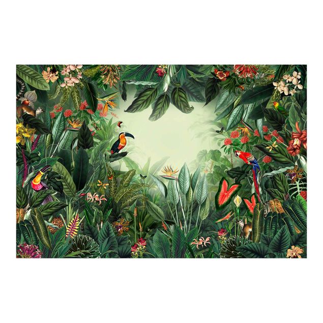 Wallpaper - Vintage Colorful Jungle