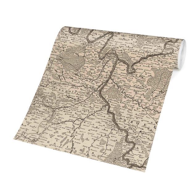 Walpaper - Vintage Map France