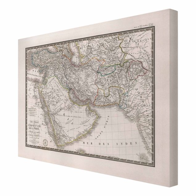 Canvas print - Vintage Map In The Middle East