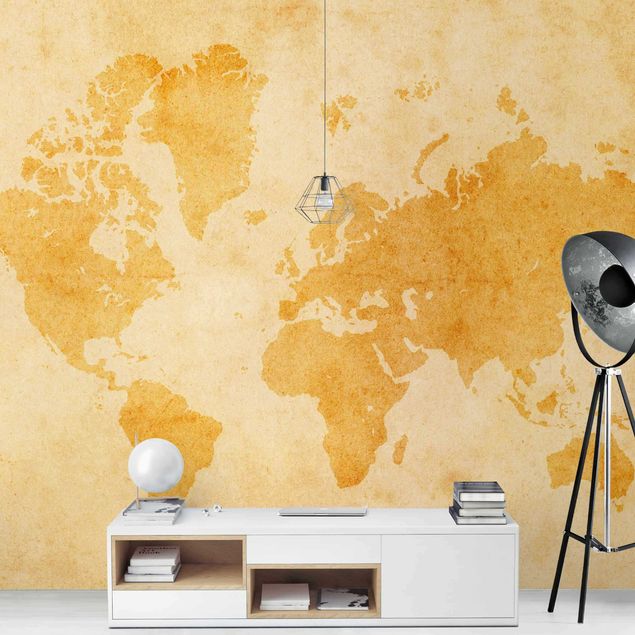 Wallpaper - Vintage World Map