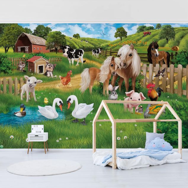 Wallpaper - Animal Club International - Farm Animals