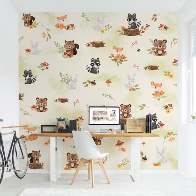 Wallpaper - Forest Animals Autumn