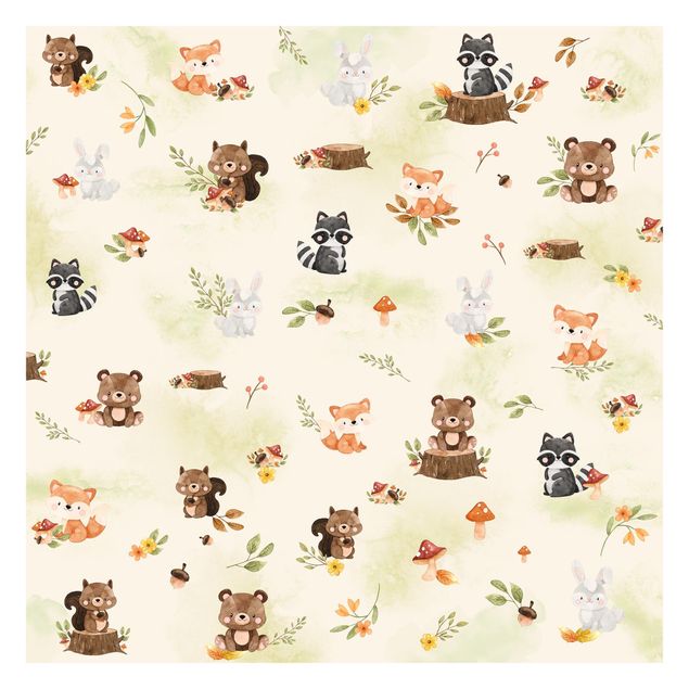 Wallpaper - Forest Animals Autumn