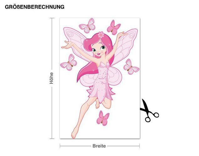 Wall sticker - Fairy with Butterlfy