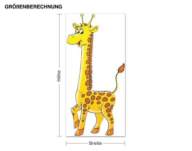 Animal print wall stickers Cheerful Giraffe
