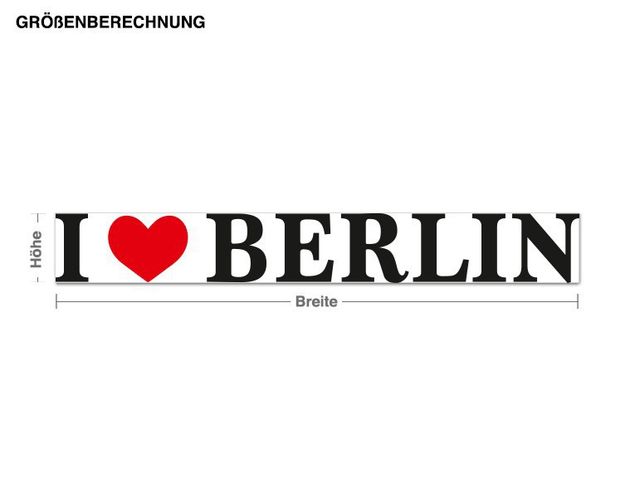 Wall stickers Germany I Love Berlin