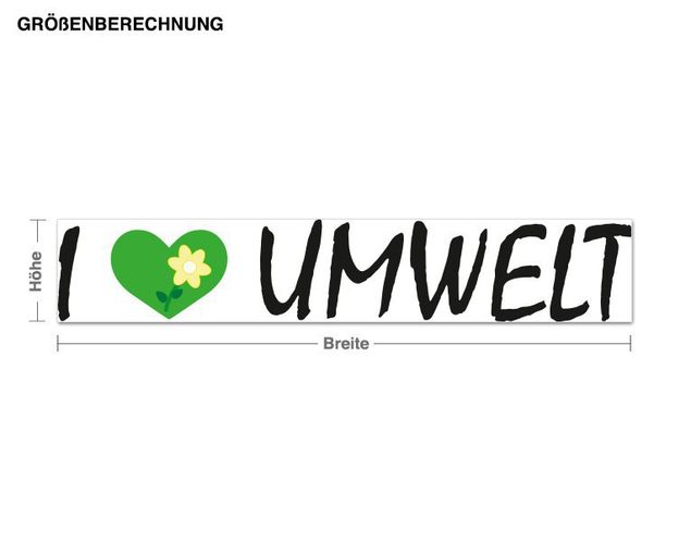 Wall stickers quotes I Love Umwelt