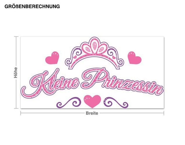 Princess stickers for bedroom Kleine Prinzessin