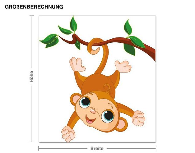 Wall stickers jungle Climbing Monkey