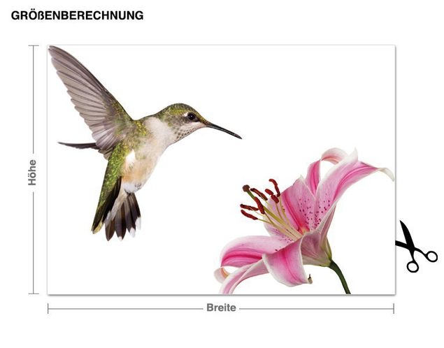 Wall stickers animals Hummingbird with Flower