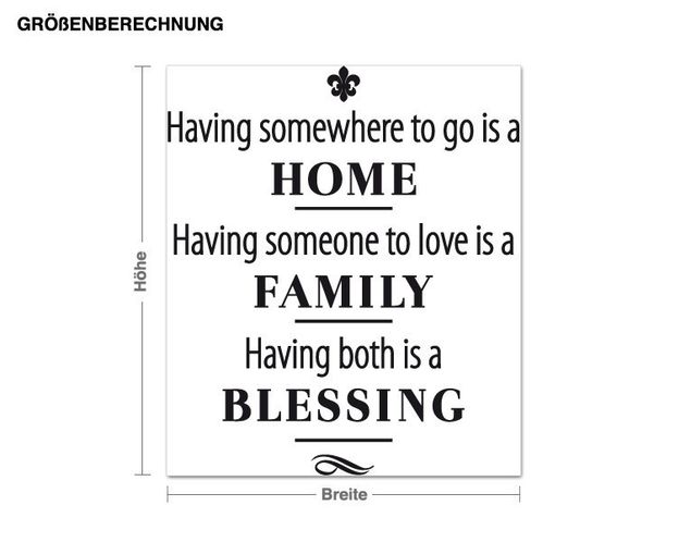 Inspirational quotes wall stickers A Blessing