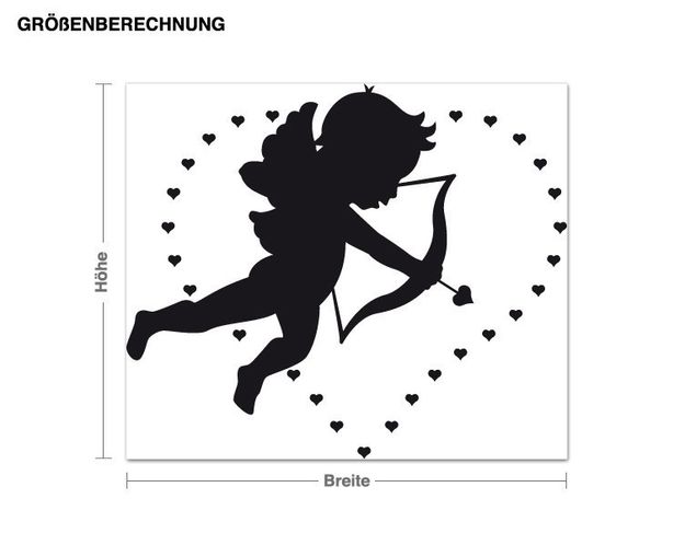 Wall sticker - Cupid shooting an arrow