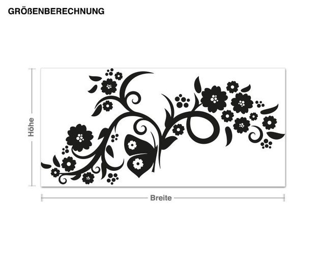 Wall stickers tendril Floral Vivacity