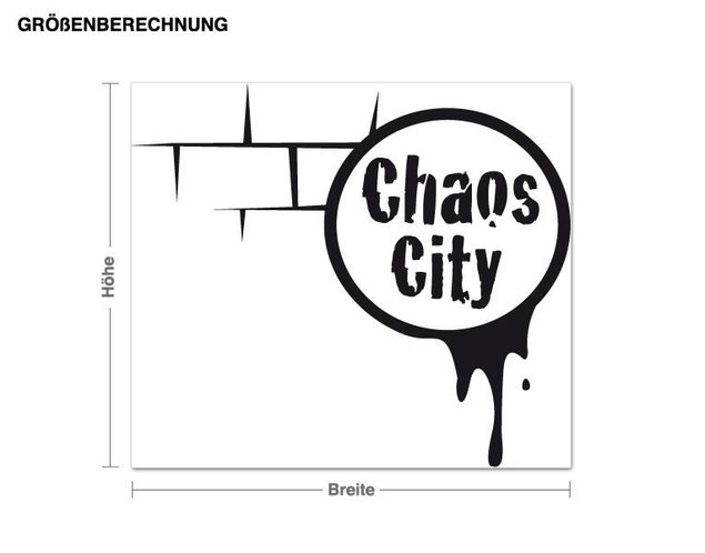 Wall sticker - Chaos City