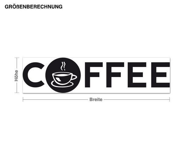 Wall stickers for cafe Coffee with Coffee Mug