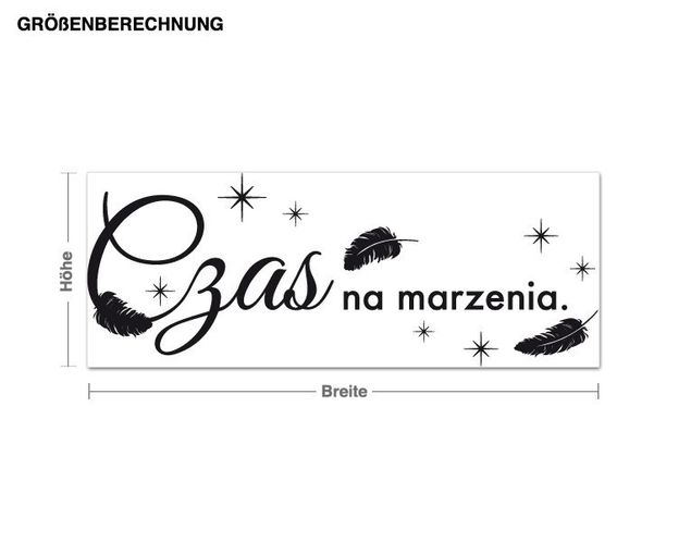 Wall decals quotes Czas na marzenia