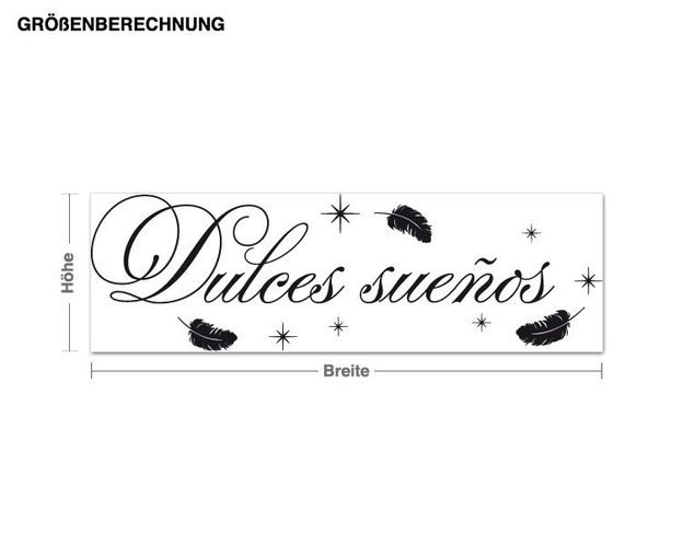 Wall stickers quotes Dulces suenos