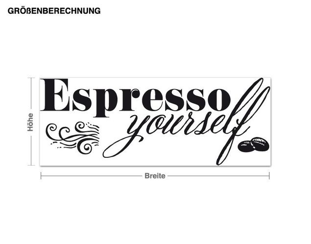 Wall stickers coffee Espresso yourself
