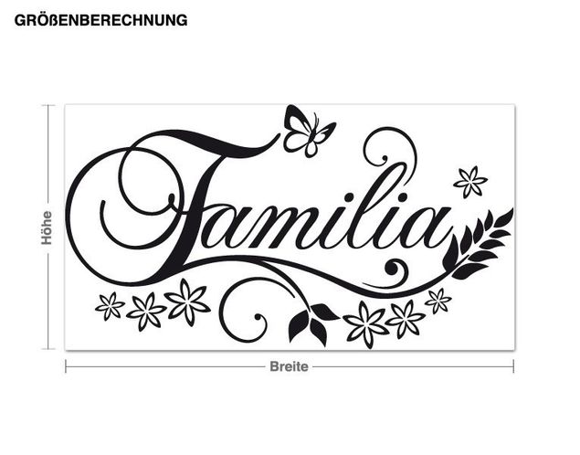 Wall decals quotes Familia