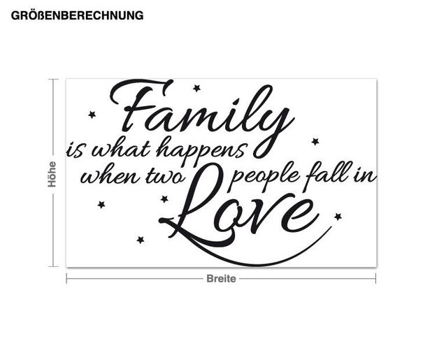 Wall stickers quotes Family happens