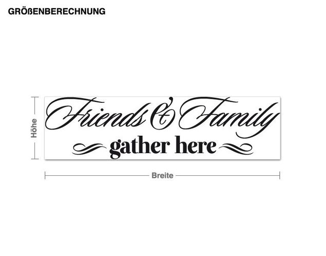 Wall stickers quotes Friends & Family