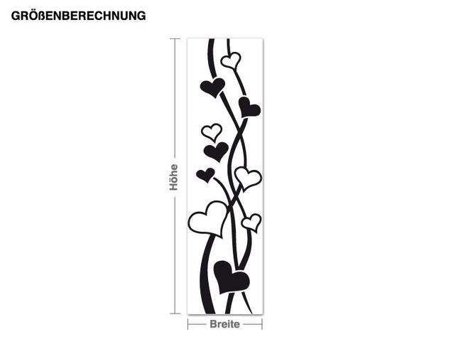 Wall stickers tendril Heart tendril