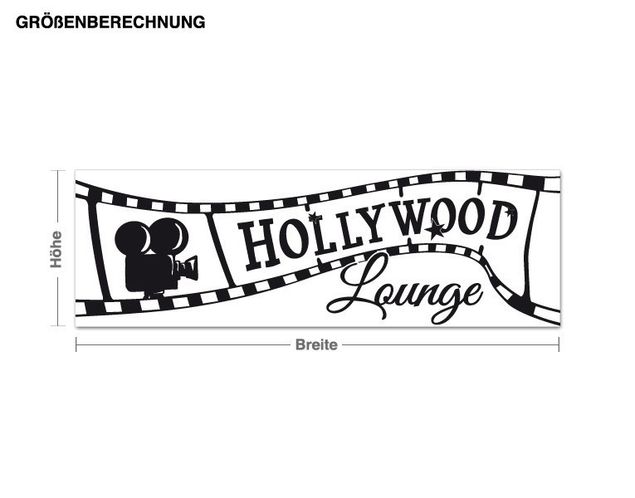 Wall stickers quotes Hollywood lounge