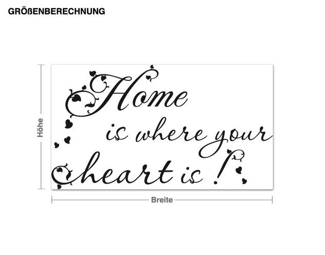 Wall stickers quotes Home is
