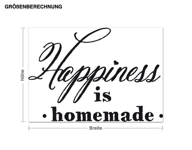 Wall stickers quotes Homemade Happiness