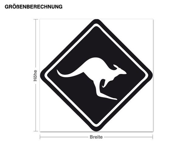 Wall sticker - Kangaroo Sign