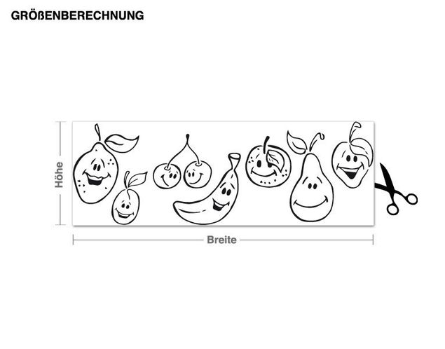 Wall sticker - Smiling Fruit