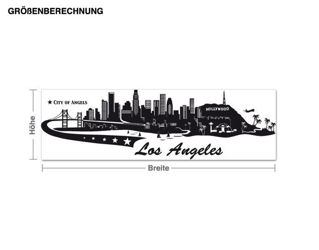 Wall stickers metropolises Los Angeles