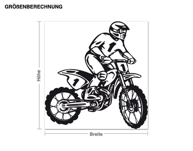 Wall sticker - Motorcycle Racer