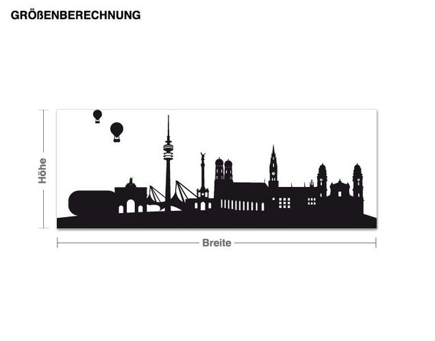 Wall sticker - Munich Skyline