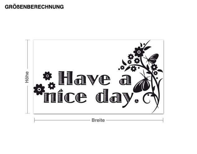 Wall stickers quotes Nice Day