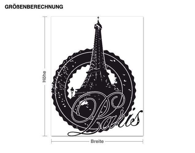 Paris wall decal Paris Eiffel Tower Logo