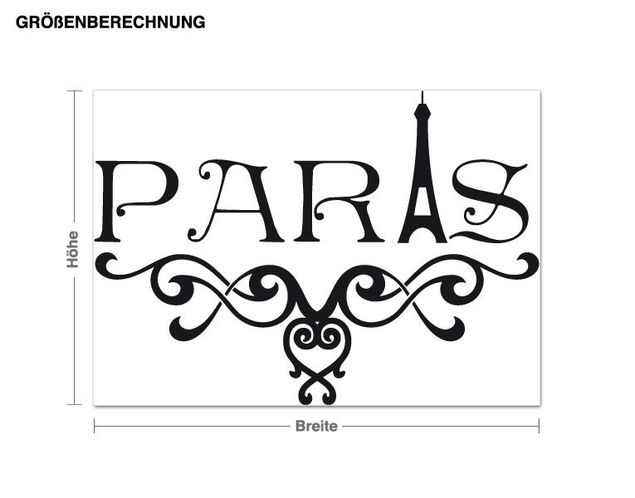 Paris wall decor stickers Paris ornamental