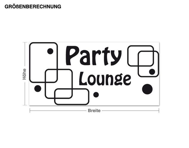 Wall decals quotes Party lounge