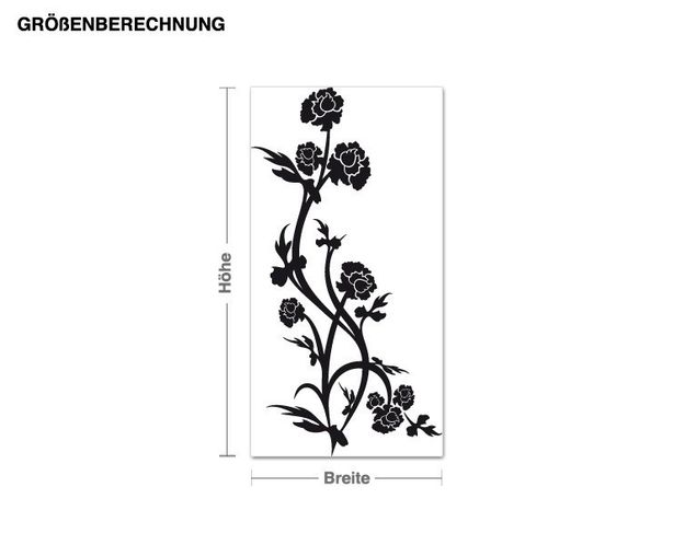 Wall stickers tendril Rose bush