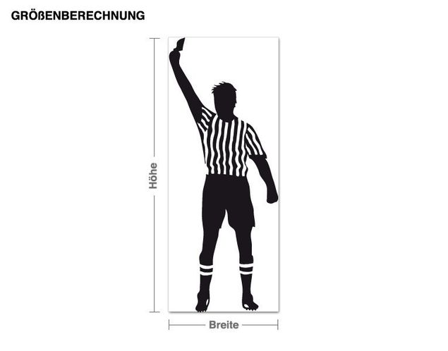 Wall stickers football Referee