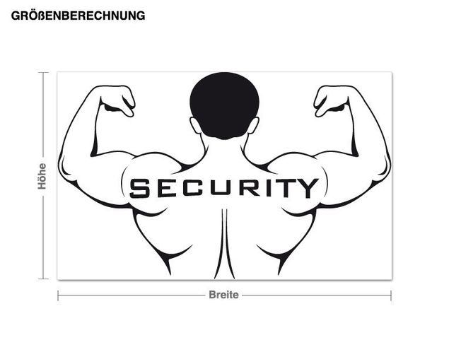 Wall sticker - Security