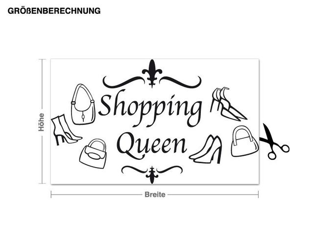 Wall sticker - Shopping Queen