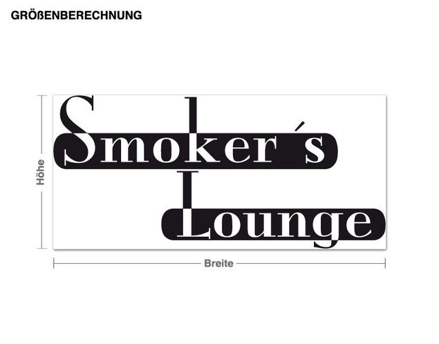 Wall sticker - Smokers Lounge