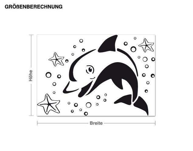 Wall sticker - Jumping Dolphin