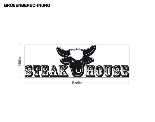 Wall stickers quotes Steakhouse Lettering