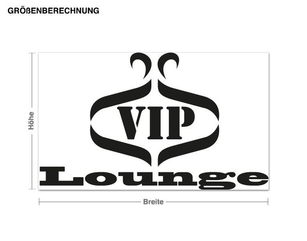 Inspirational quotes wall stickers VIP Lounge XXL