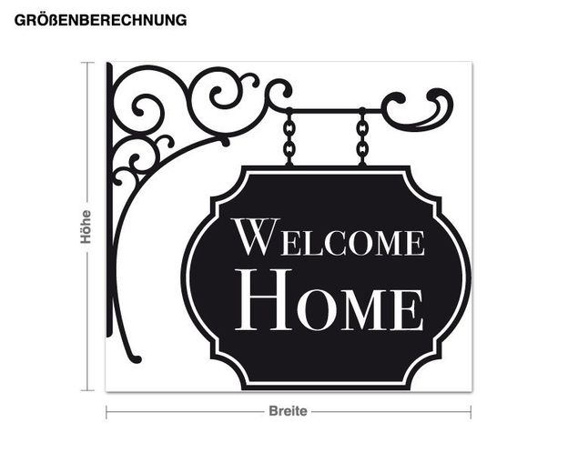 Wall sticker - Welcome Home Sign
