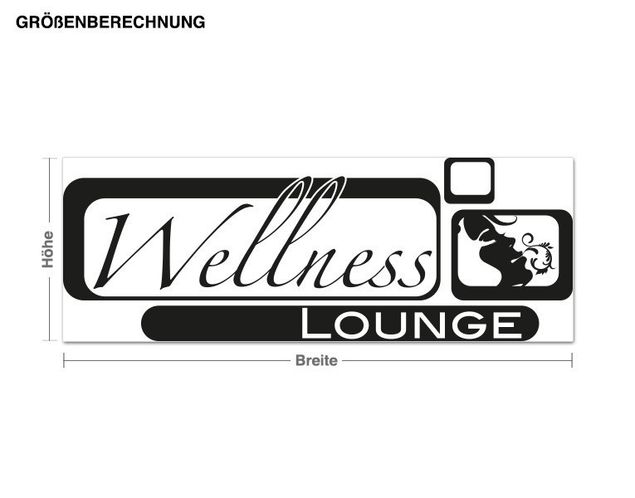 Inspirational quotes wall stickers Wellness Lounge Retro Look